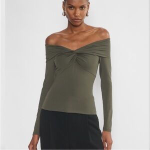 Aritzia Off-Shoulder Blouse
